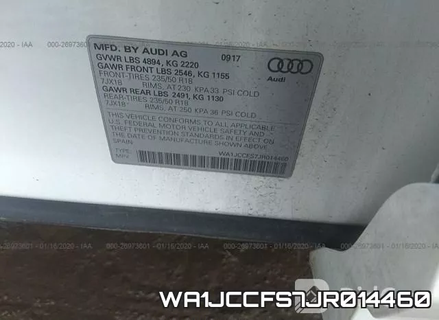 WA1JCCFS7JR014460 фото 10