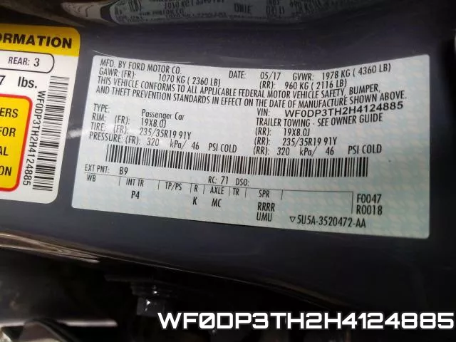 WF0DP3TH2H4124885 фото 2