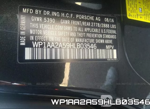 WP1AA2A59HLB03546 фото 10