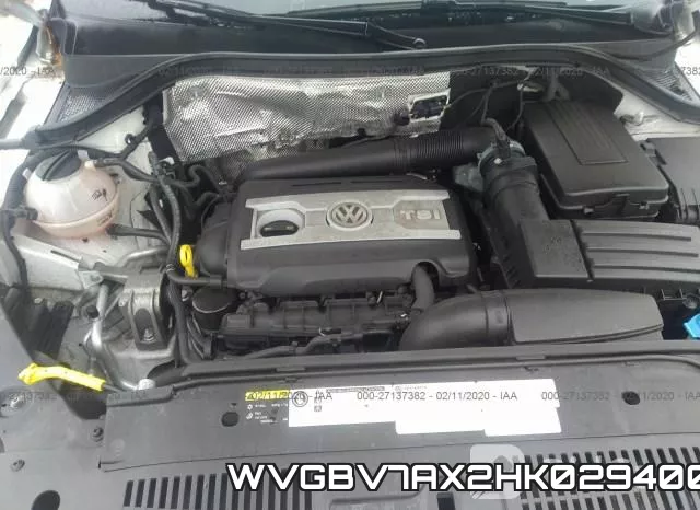 WVGBV7AX2HK029400 фото 2