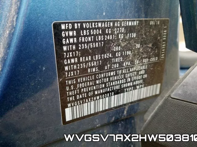 WVGSV7AX2HW503810 фото 2