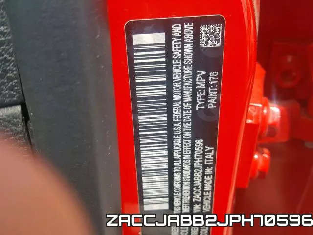 ZACCJABB2JPH70596 фото 2