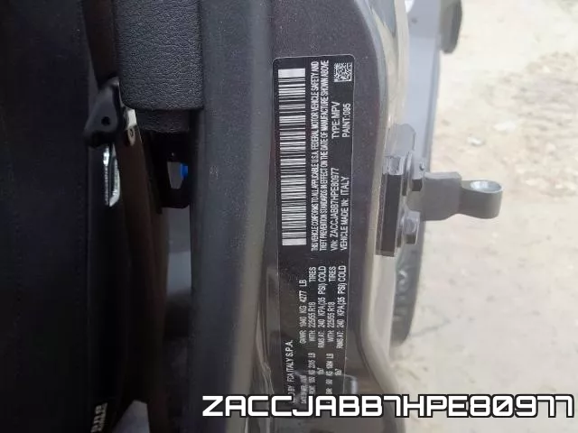 ZACCJABB7HPE80977 фото 2