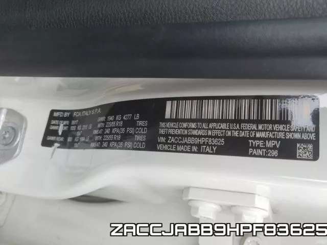 ZACCJABB9HPF83625 фото 2
