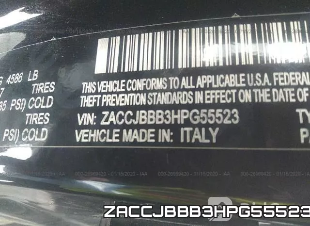 ZACCJBBB3HPG55523 фото 10
