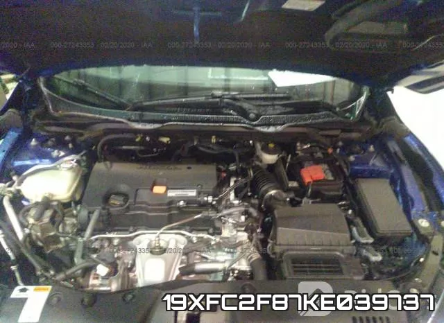 19XFC2F87KE039737 фото 2