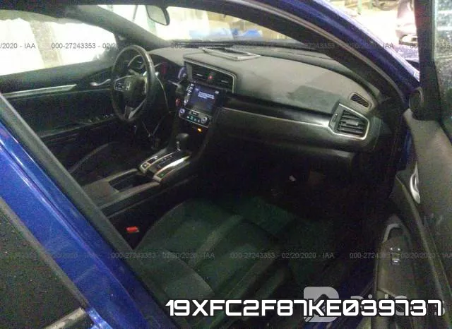 19XFC2F87KE039737 фото 6