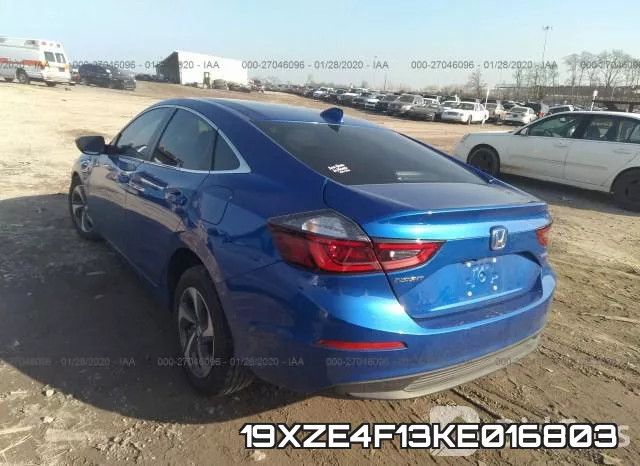 19XZE4F13KE016803 фото 4