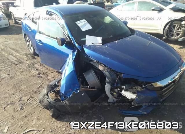 19XZE4F13KE016803 фото 7