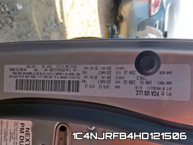 1C4NJRFB4HD121506 фото 2