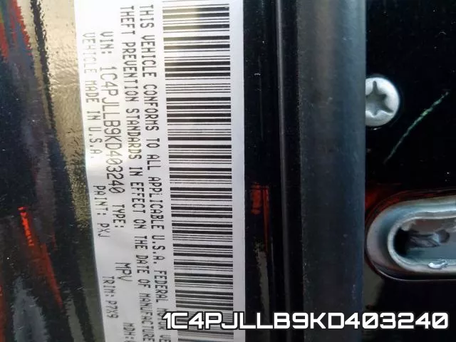 1C4PJLLB9KD403240 фото 2