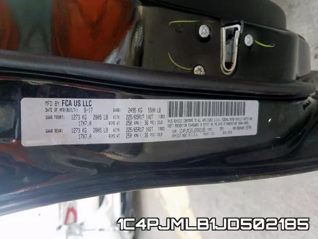 1C4PJMLB1JD502185 фото 2