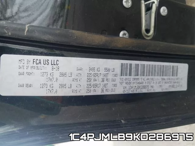 1C4PJMLB9KD286975 фото 2