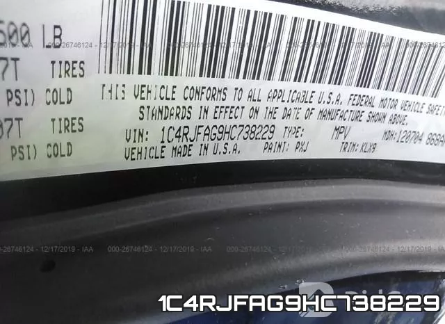 1C4RJFAG9HC738229 фото 10