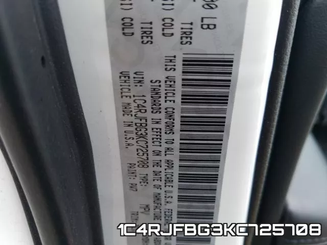 1C4RJFBG3KC725708 фото 2