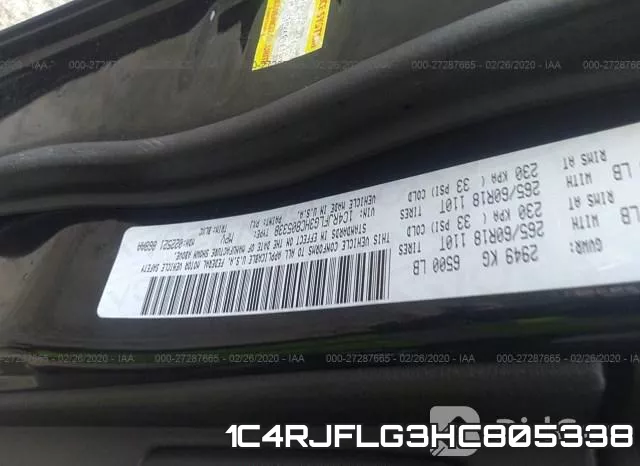 1C4RJFLG3HC805338 фото 10