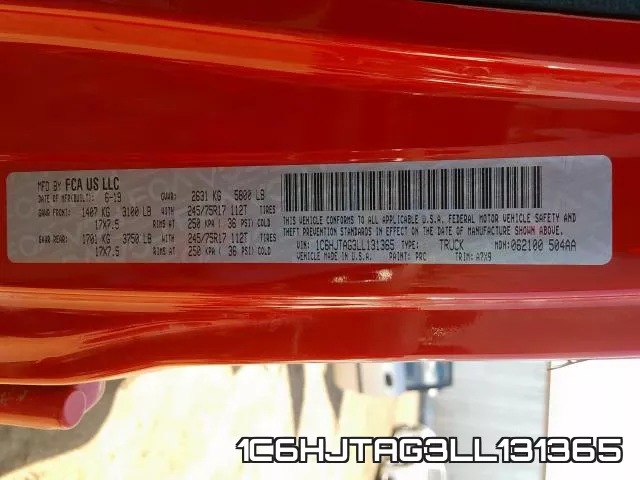 1C6HJTAG3LL131365 фото 2
