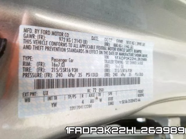 1FADP3K22HL263989 фото 2