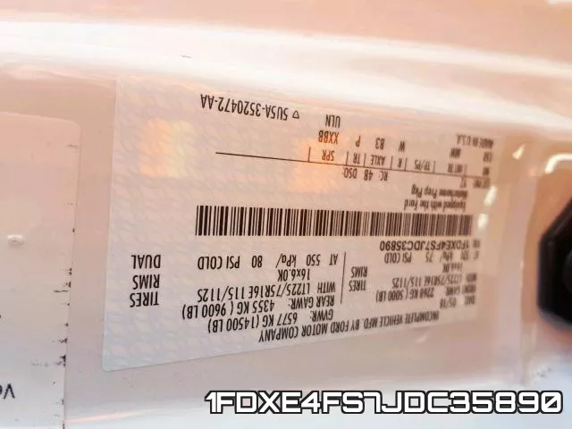 1FDXE4FS7JDC35890 фото 2