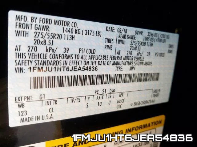 1FMJU1HT6JEA54836 фото 2