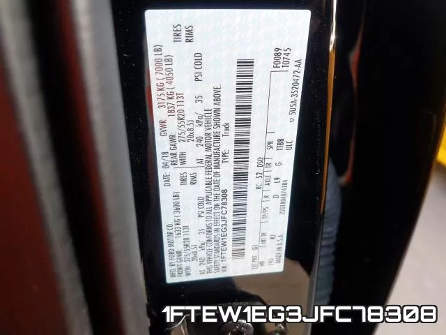 1FTEW1EG3JFC78308 фото 2