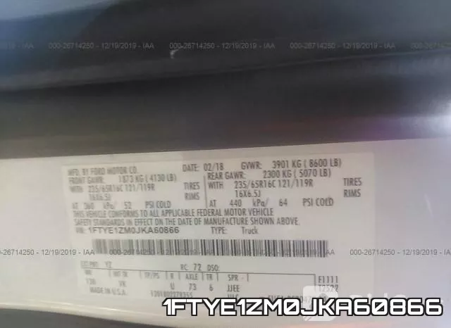 1FTYE1ZM0JKA60866 фото 10