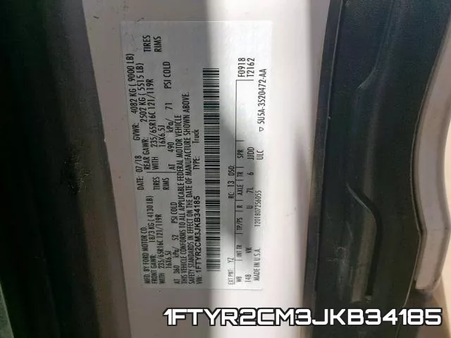 1FTYR2CM3JKB34185 фото 2