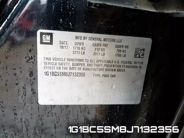 1G1BC5SM8J7132356 фото 2