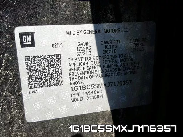 1G1BC5SMXJ7176357 фото 2