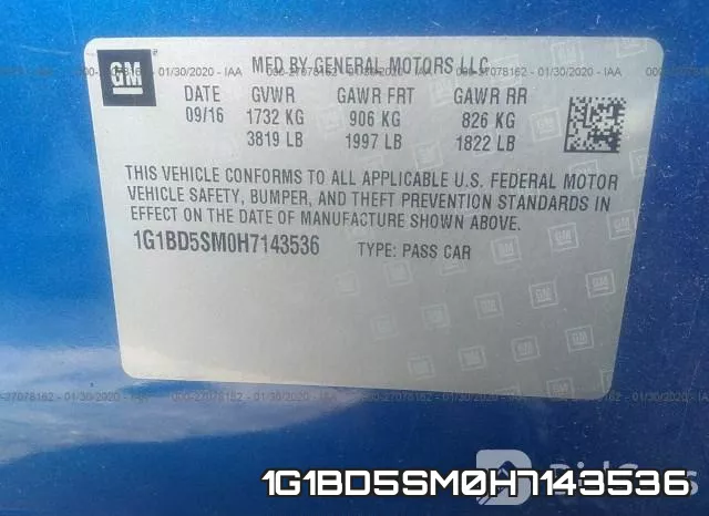 1G1BD5SM0H7143536 фото 10
