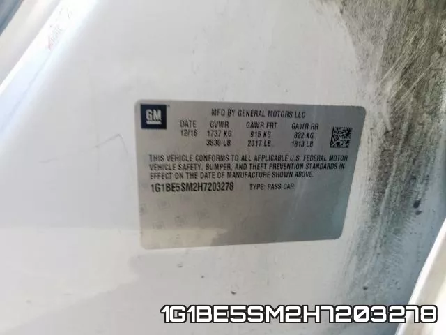 1G1BE5SM2H7203278 фото 2