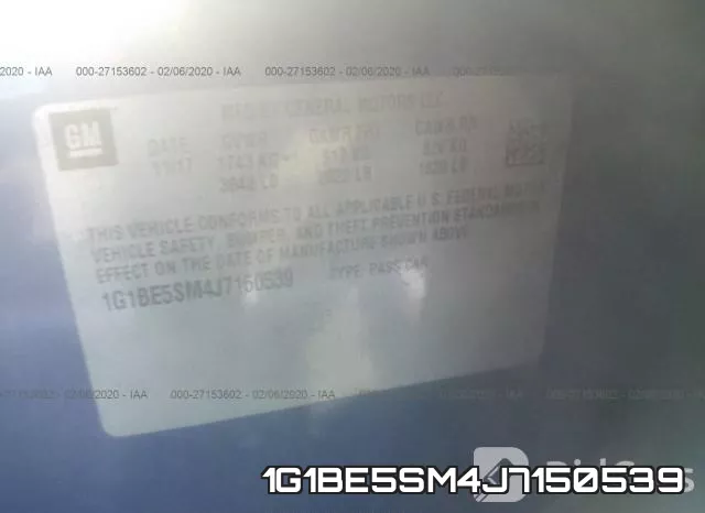 1G1BE5SM4J7150539 фото 10