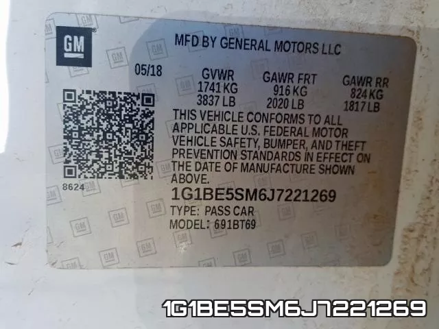 1G1BE5SM6J7221269 фото 2