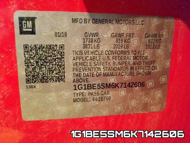 1G1BE5SM6K7142606 фото 2