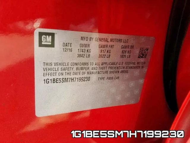 1G1BE5SM7H7199230 фото 2