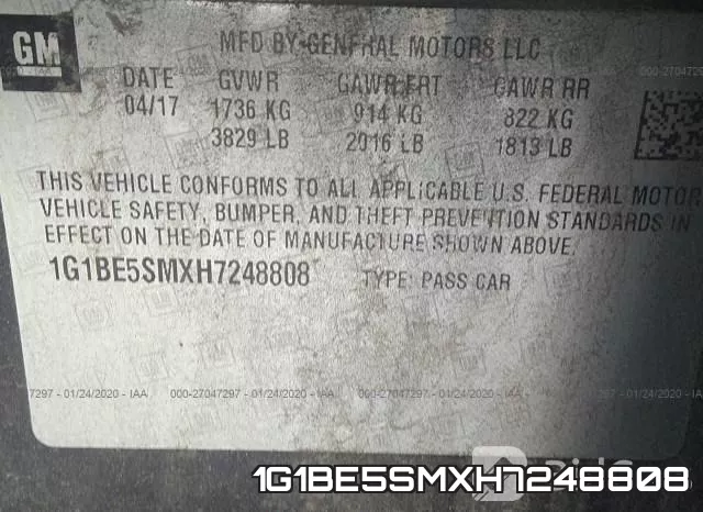 1G1BE5SMXH7248808 фото 10
