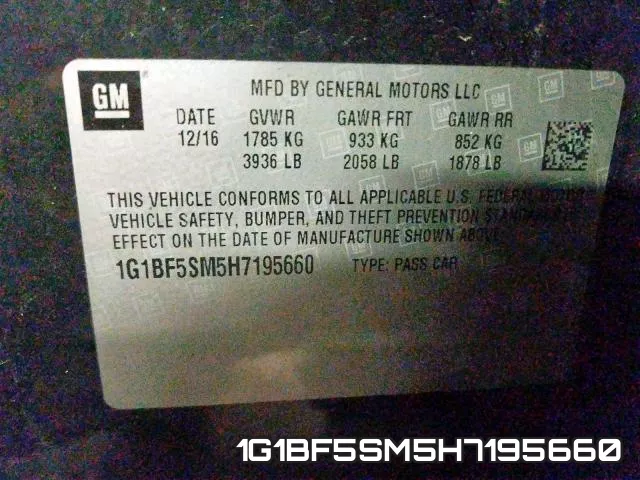 1G1BF5SM5H7195660 фото 2
