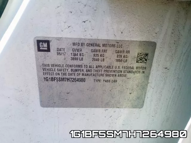 1G1BF5SM7H7264980 фото 2