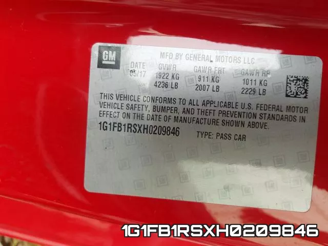 1G1FB1RSXH0209846 фото 2