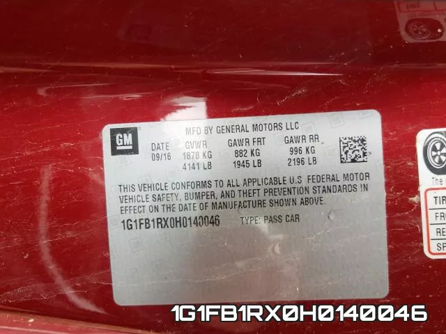 1G1FB1RX0H0140046 фото 2