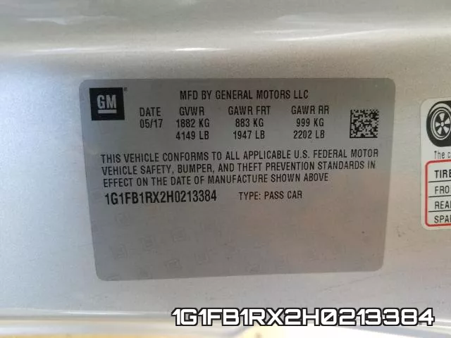 1G1FB1RX2H0213384 фото 2
