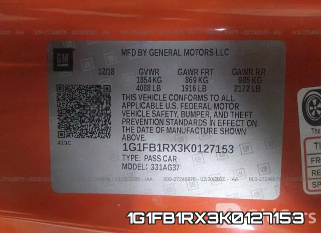 1G1FB1RX3K0127153 фото 10