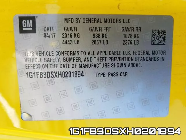 1G1FB3DSXH0201894 фото 2