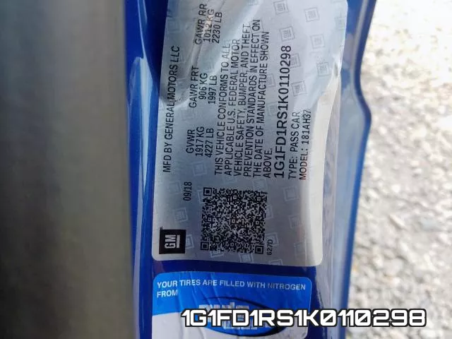 1G1FD1RS1K0110298 фото 2