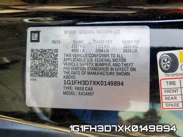 1G1FH3D7XK0149894 фото 2