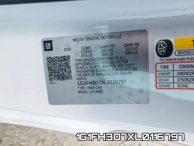 1G1FH3D7XL0116797 фото 2