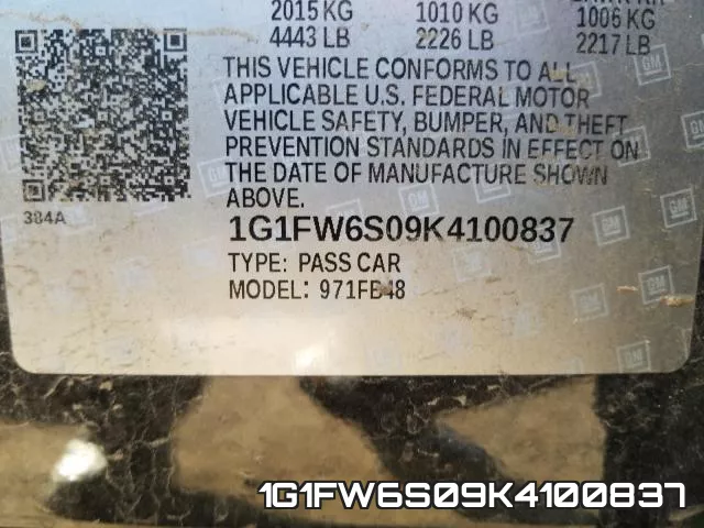 1G1FW6S09K4100837 фото 2