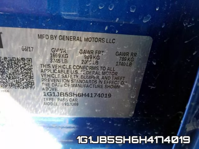 1G1JB5SH6H4174019 фото 2