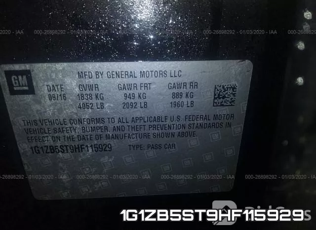 1G1ZB5ST9HF115929 фото 10