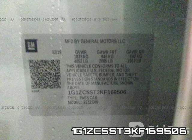 1G1ZC5ST3KF169506 фото 10